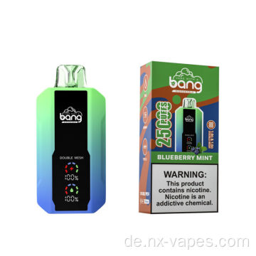 Bang 25000 Puffs wiederaufladbare Einweg -Vapes im Großhandel